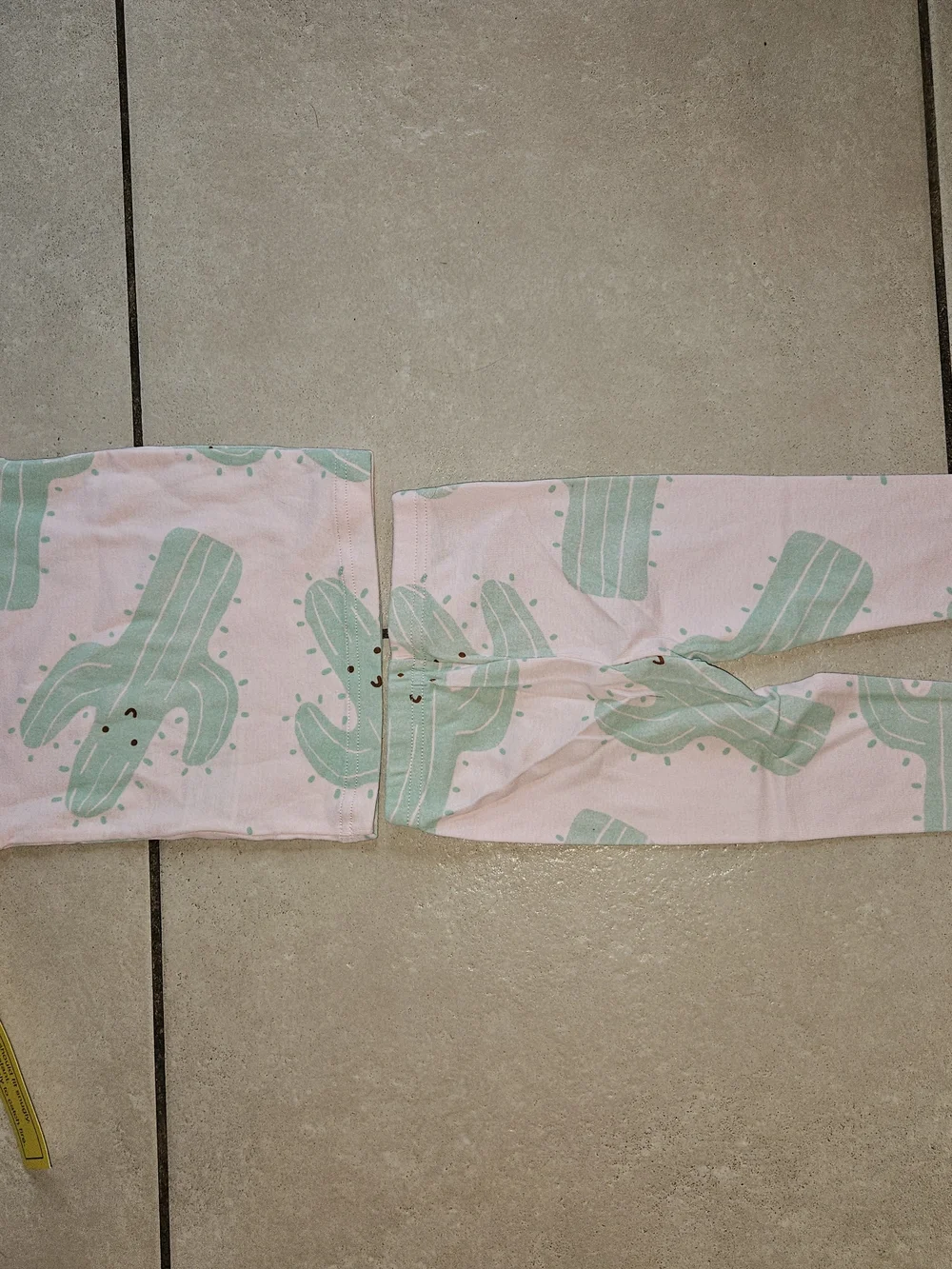 Carter's Pink & Mint Cactus Two-Piece Pajama Set